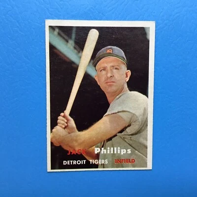 1957 Topps Baseball Jack Phillips #307  - Image 1 of 2