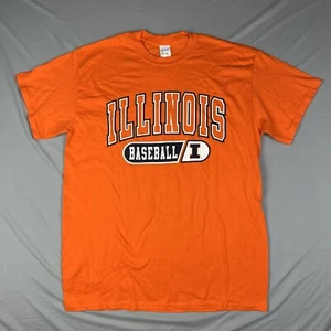 T-shirt arancione baseball University of ILLINOIS media nuova - Foto 1 di 5