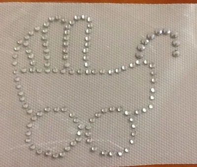 Rhinestone hotfix Pram iron- on Motif - Image 1 of 2