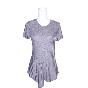 Bar III Sao Paulo Short Sleeve Shirt Tail Top in Ballet Pink Sz Sm New WithTags - Picture 1 of 6