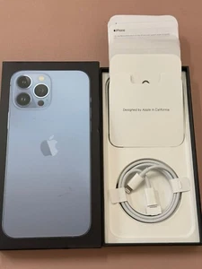 Original Apple iPhone 13 Pro Max Sierra Blue Verpackung 128 GB Leerbox Karton - Bild 1 von 1