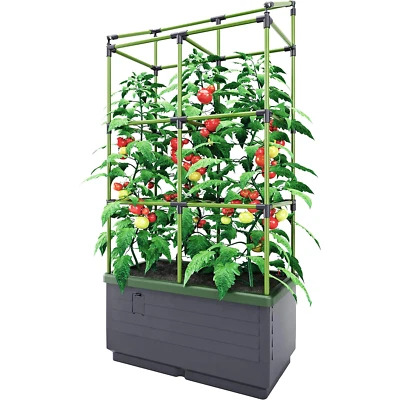 Planter with Trellis City Jungle Tower for Climbing Plants, Vines and Vegetables - Image 1 of 4