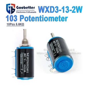 WXD3-13-2W 10 turn Potentiometer Wirewound Variable Precision multi-turn 5.6KΩ - Picture 1 of 6