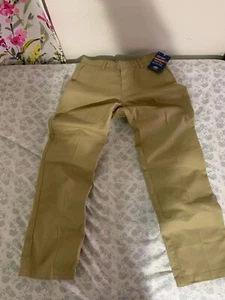 NEW MENS DICKIES TWILL WORK PANTS CLASSIC FIT STRAIGHT LEG KHAKI 28X30 - Picture 1 of 11