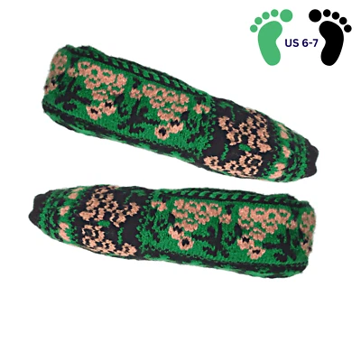 Chinelos de malha feitos à mão, meninas mulheres, ideias de presente, tamanho EUA 6-7, frete grátis - Imagem 1 de 2