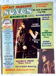 Hit Parader Songs & Stories Magazine May 1973 Alice Cooper Black Sabbath NM Q5 - Picture 1 of 2
