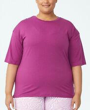 COTTON ON Women's Active Boyfriend T-Shirt Purple Size 14W