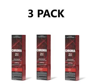 (3 PACK)Loreal Technique Chroma True Reds Perm. Haircolor Cayenne 1.74oz 49.29g - Picture 1 of 4