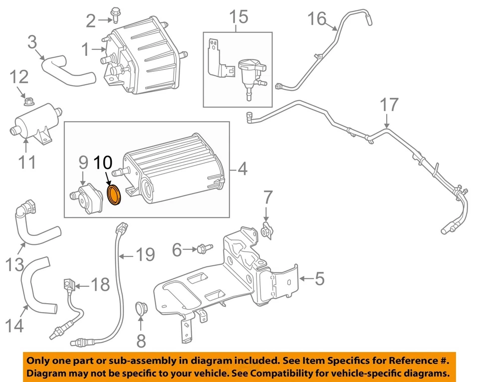 CHRYSLER OEM 05-23 1500 Componentes de Emisión - Sello de Bomba de Detección de Fugas 52129436AB Foto 1 de 2