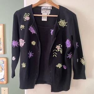 Women’s Vintage Joseph A Cardigan Sweater and Tank Set - Picture 1 of 3