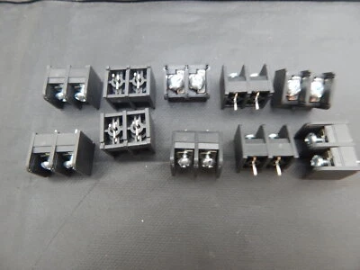 10X TE Connectivity/RDI NC6-P107-02 TERMINAL BLOCK STRIP 2 POSITION 9.53mm - Image 1 of 4