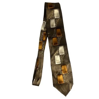 #7832 Gasparo Brown Way 手工制作全丝绸男式领带 — 第 1/4 张图片