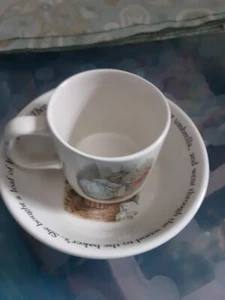 BEATRIX POTTER PETER RABBIT CUP AND BOWL – WEDGWOOD - Picture 1 of 7