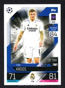 TONI KROOS #129 REAL MADRID 2022/23 CROMO UEFA MATCH ATTAX 22/23 TOPPS - Picture 1 of 2