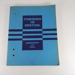 Studieren Sie Deutsch! Burkhardt & Will, 1951 Henry Holt & Co Workbook PB - Picture 1 of 13