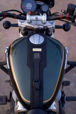 correas de tanque de cuero aptas para Royal Enfield Super Meteor 650. Foto 1 de 4