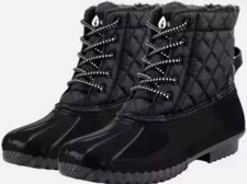 Women’s Size 8 Sporto Andie Insulated Waterproof & Repellent Duck Boots Black