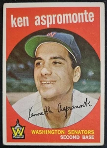 1959 Topps #424 Ken Aspromonte Washington Senators - Picture 1 of 2