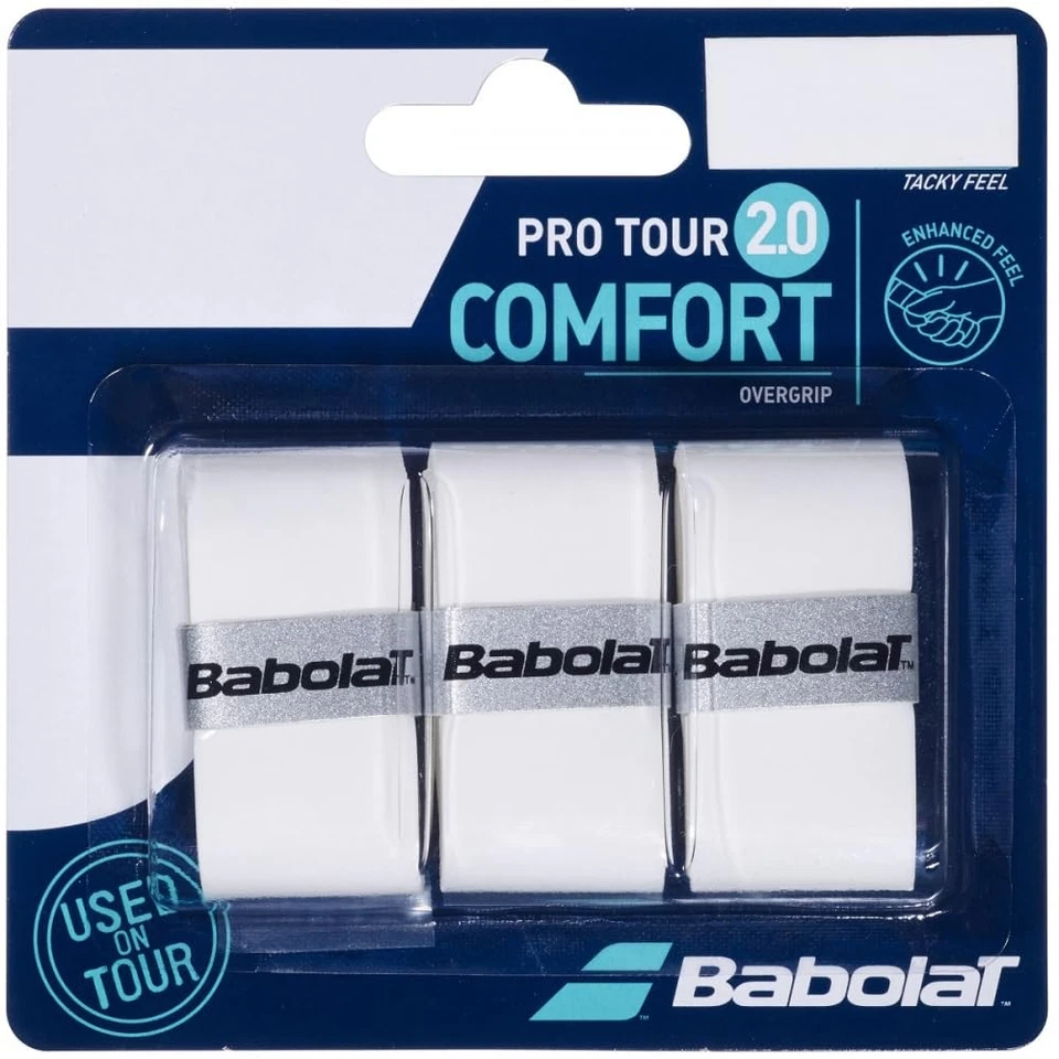 Babolat Pro Tour 2.0 Comfort Overgrip blanco (paquete de 3) Foto 1 de 1