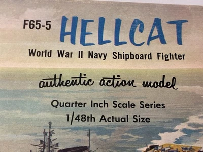 Kit Avión Monograma Modelo F65-5 Hellcat PA80-149. edición 1963 Foto 1 de 4