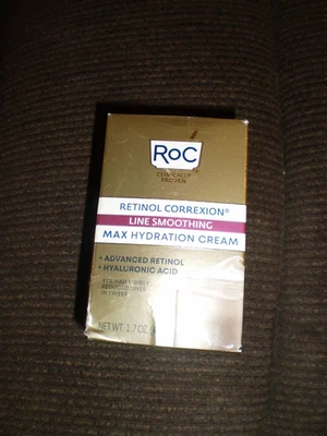 BRAND NEW! Roc Retinol Correxion Line Smoothing Max Hydration Cream 1.7oz./48g - Image 1 of 2