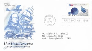 1975 FDC, #1572-1575, 10c Stati Uniti Servizio Postale 200°, Artigianato (4) - Foto 1 di 4