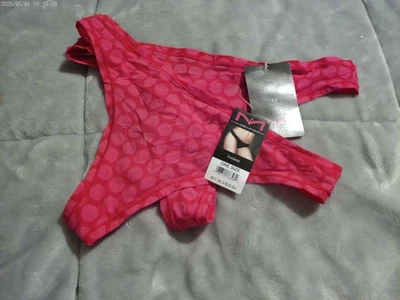 2 Pr-Hot Pink Dot Maidenform 40118 Thong Panties *NEW* One Size - Image 1 of 3