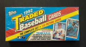 1992 Topps Traded Baseball Complete 132 Card Factory Sealed Set - Picture 1 of 4