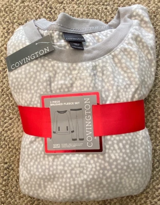 Covington 2 изделия флис комплект матовый M02959 серый/белый в горошек женщин большой - Изображение 1 из 3