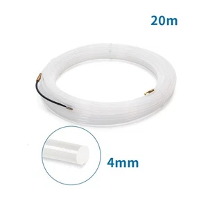 AIGOSTAR SONDA PASSACAVI TIRACAVI IN NYLON 20 METRI DIAMETRO 4 MM CAVI FILI ELET - Foto 1 di 7