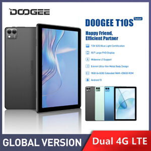 DOOGEE T10S Tablet 10.1" FHD TÜV SÜD Blue Light Certified Display 6600mAh 128GB