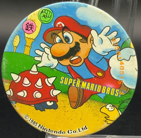 Mario togemetto Menko Super Mario Bros Famicom Card Nintendo 1985 NES Japanese