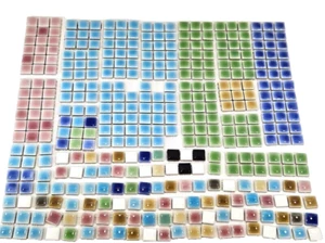Mosaiksteine Posten 3 kg Feinsteinzeug bunt Mix Glas Dekoration Basteln Mosaik - Bild 1 von 9