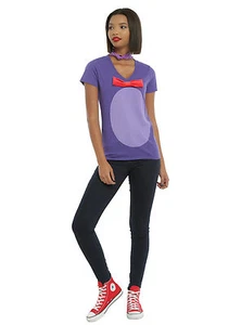 Camiseta Five Nights At Freddy's Bonnie Rabbit Cosplay Cuello en V Camiseta con Lazo Rojo Nueva con Etiquetas - Imagen 1 de 4