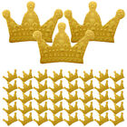  100 Pcs Birthday Party Supplies Gold Crown Cake Topper Flash