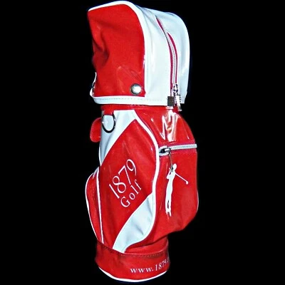Korean 1879 Korea Red Wine Promo Mini Golf Club Bag Bottle Tote Patent Vinyl - Image 1 of 4