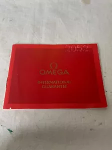 Omega International Guarantee Warranty Garantie Internationale compilata - Foto 1 di 3