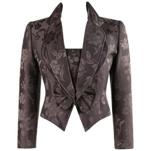 GIVENCHY COUTURE A/W 1997 ALEXANDER McQUEEN Purple Floral Jacquard Blazer Jacket - Picture 1 of 9