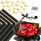 20 Sheets Flower Wrapping Bouquet Paper Floral Wrapping Paper Sheets with 48PCS.