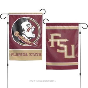 FLORIDA STATE SEMINOLES 12"X18" 2 SIDED GARDEN FLAG NEW WINCRAFT ๐ - Picture 1 of 1