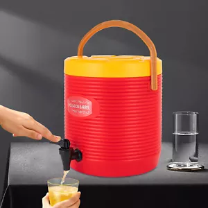 Insulated Hot And Cold Beverage Dispenser Server Bucket 2.9gallon With Faucet - Picture 1 of 16