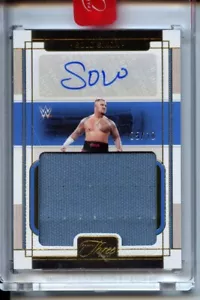 Panini Three Count Solo Sikoa Jumbo Mat AUTO GOLD /10 SSP - Picture 1 of 2