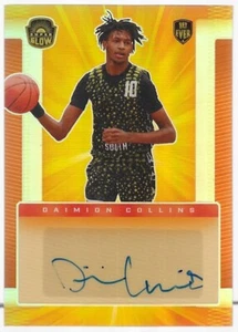 2021 Super Glow 1st Ever Daimion Collins #329 Auto Orange /100 LSU Tigers - Picture 1 of 4