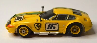 AURORA AFX FERRARI G PLUS #16 SLOT CAR YELLOW WITH CHASSIS UNTESTED - Image 1 of 4
