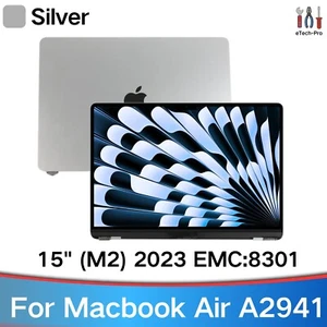A2941 Screen Assembly For MacBook Air A2941 M2 EMC 8301 Full LCD Silver Display - Picture 1 of 8