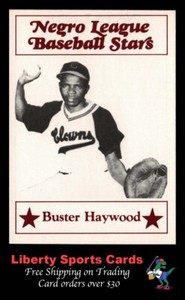 1986 Fritsch Negro League Baseball Stars #42 Buster Haywood Indianapolis Clowns
