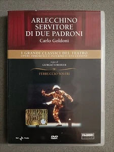 ARLECCHINO SERVITORE DI DUE PADRONI GOLDONI - I GRANDI CLASSICI DEL TEATRO - DVD - Foto 1 di 1