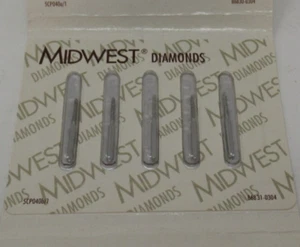 DENTSPLY Midwest Diamond Burs FG KS0 Cylinder Round Dia 010 M grit 5 pack 471431 - Picture 1 of 4