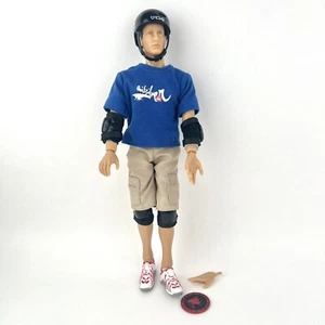 Tony Hawk Action Figure 12" 2000 Art Asylum Skater Boy Quicksilver Helmet Pads - Picture 1 of 12