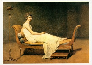 Portrait de Madame Recamier by Jacques-Louis David (The Louvre postcard)